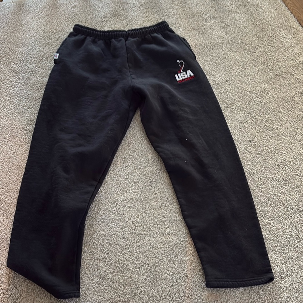 USA FIELD HOCKEY Black Sweatpants 
Size Medium
Worn only a few times